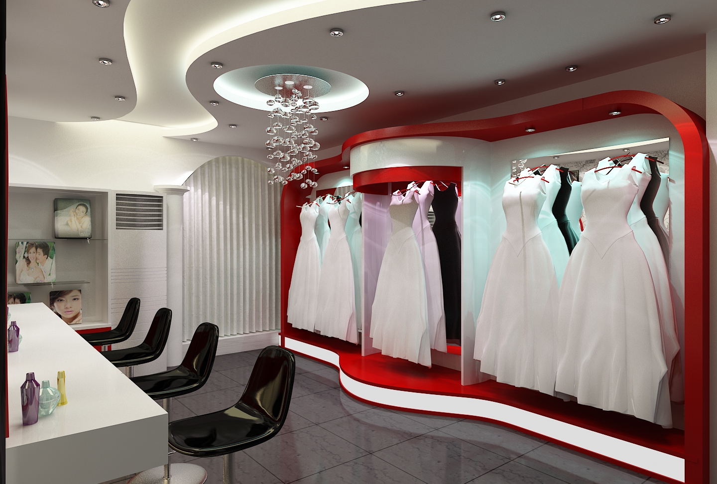 Thiết kế thi công shop áo cưới